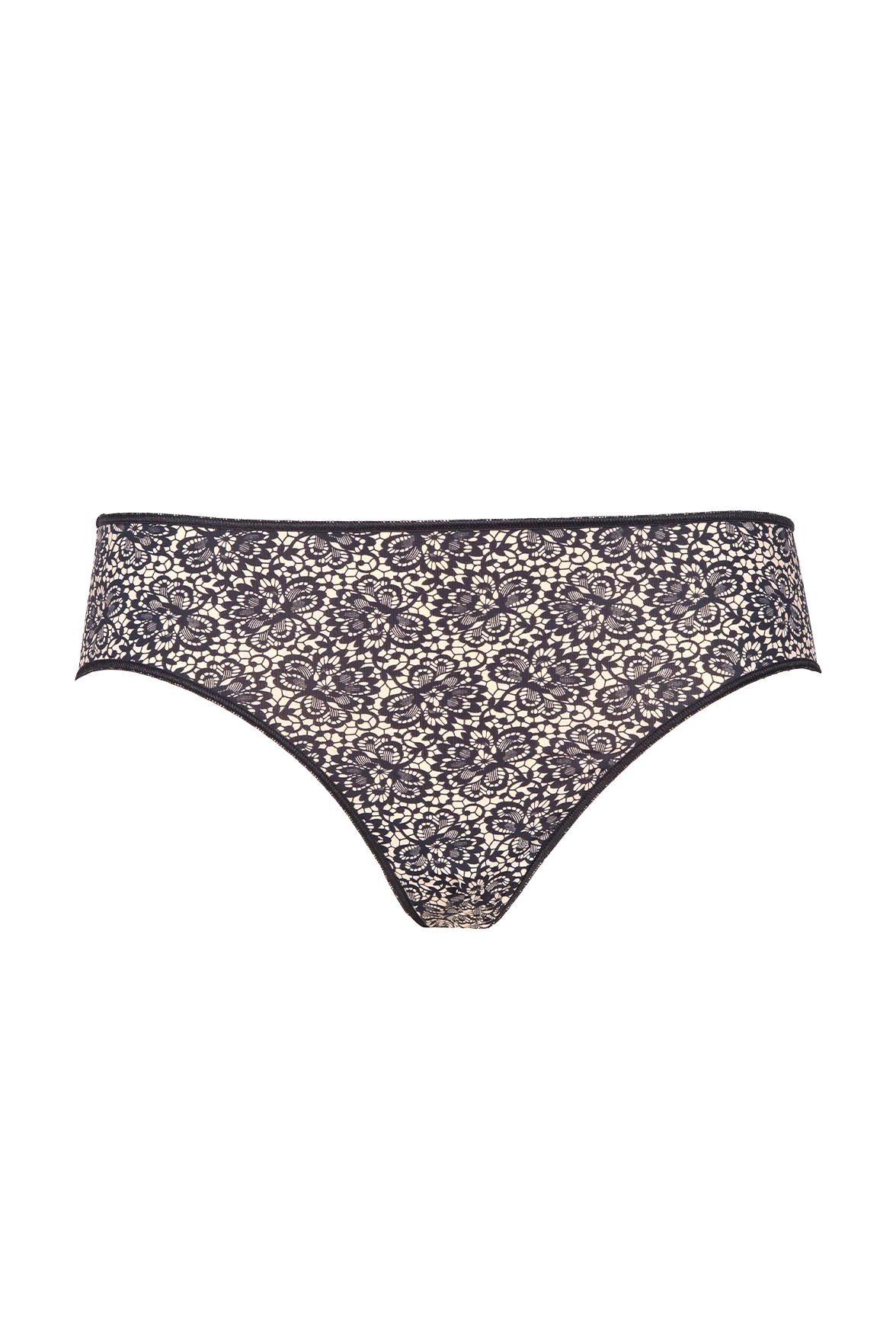 Lot de 3 Slips - Trio fantaisie micro - Nude / noir / imprimé - Image 6