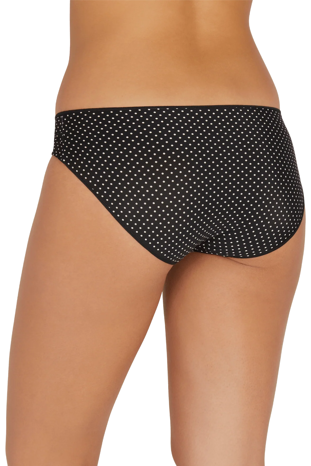 Lot de 3 Slips - Trio fantaisie micro - Pois / noir / poudre - Image 2