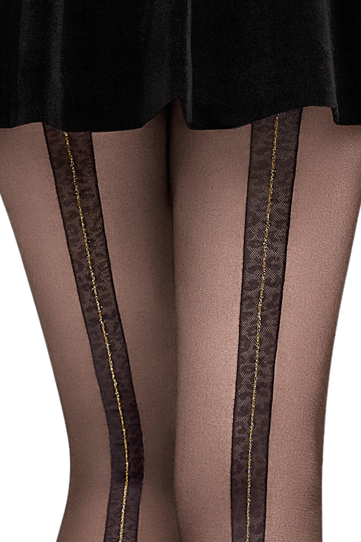 Collant Fantaisie 25D Baguette Féline Magic Nights - Noir ébène - Image 2