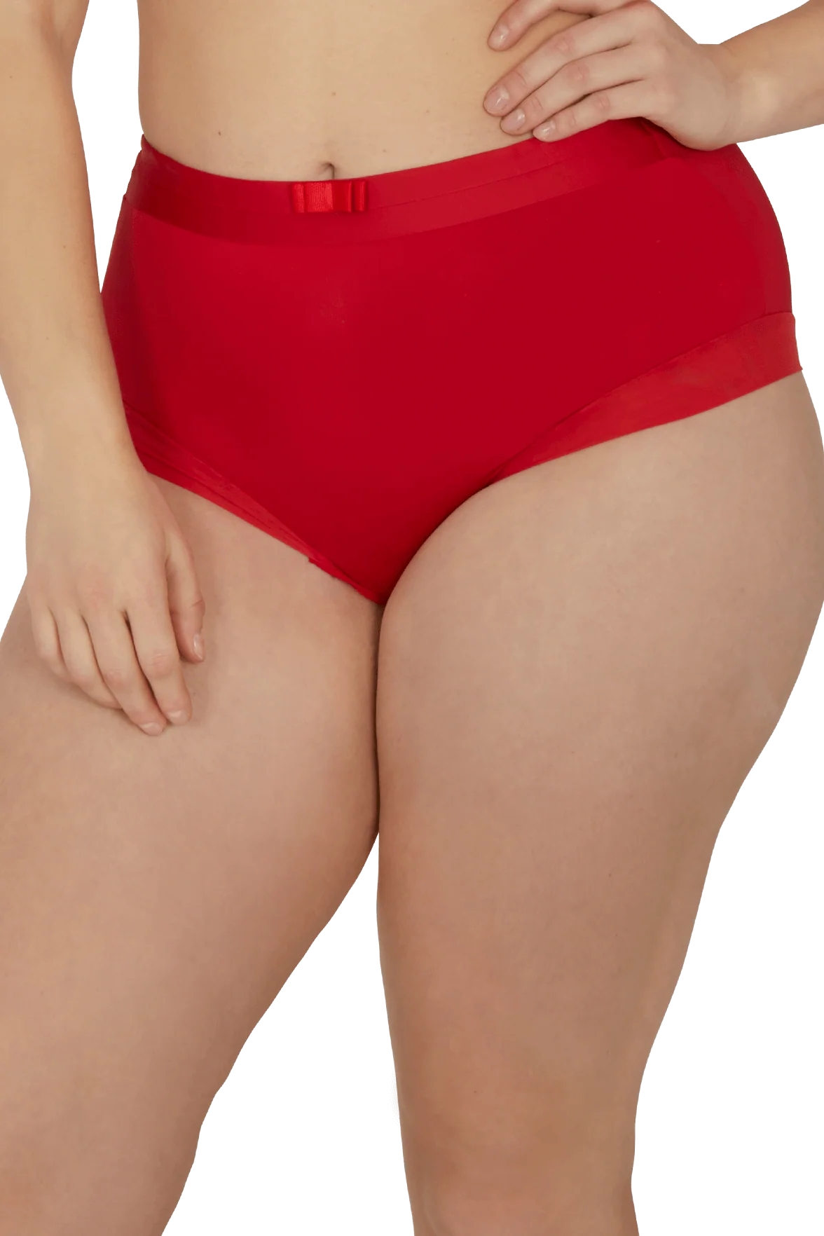Shorty taille haute Tulle Design - Rouge ardent