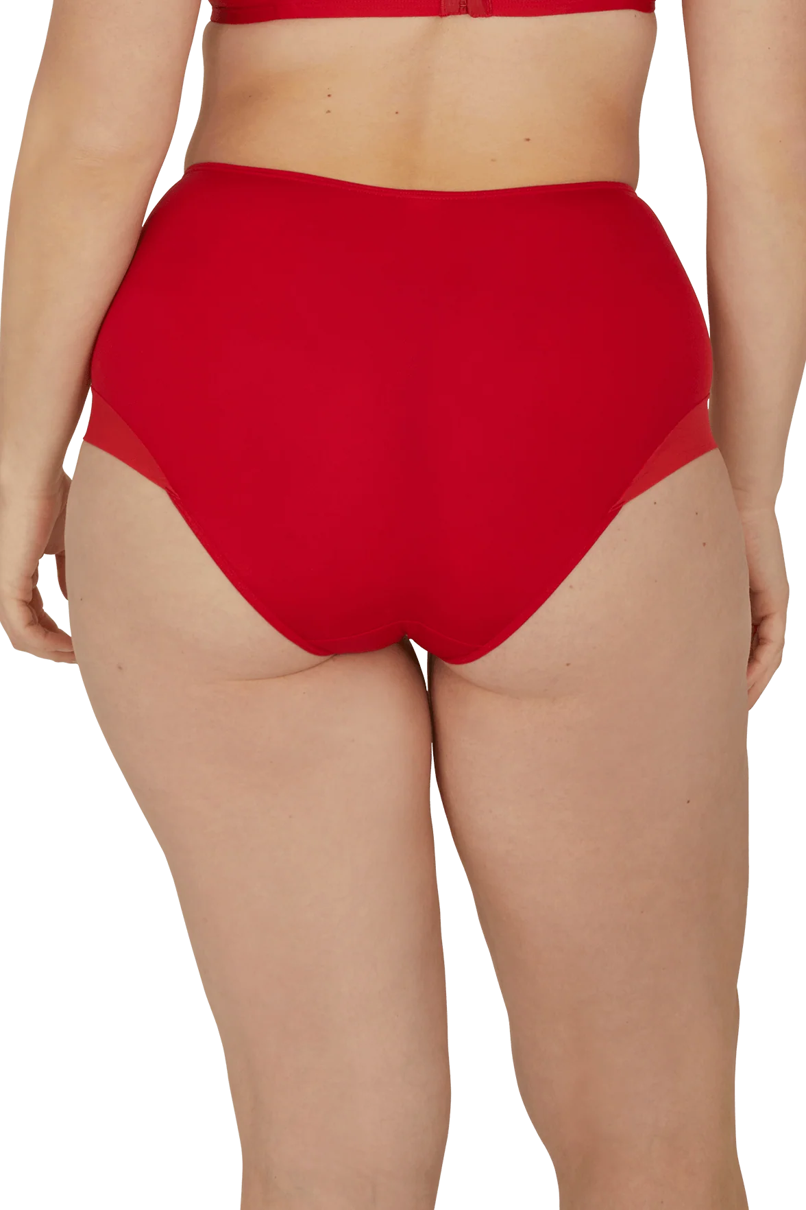 Shorty taille haute Tulle Design - Rouge ardent - Image 2