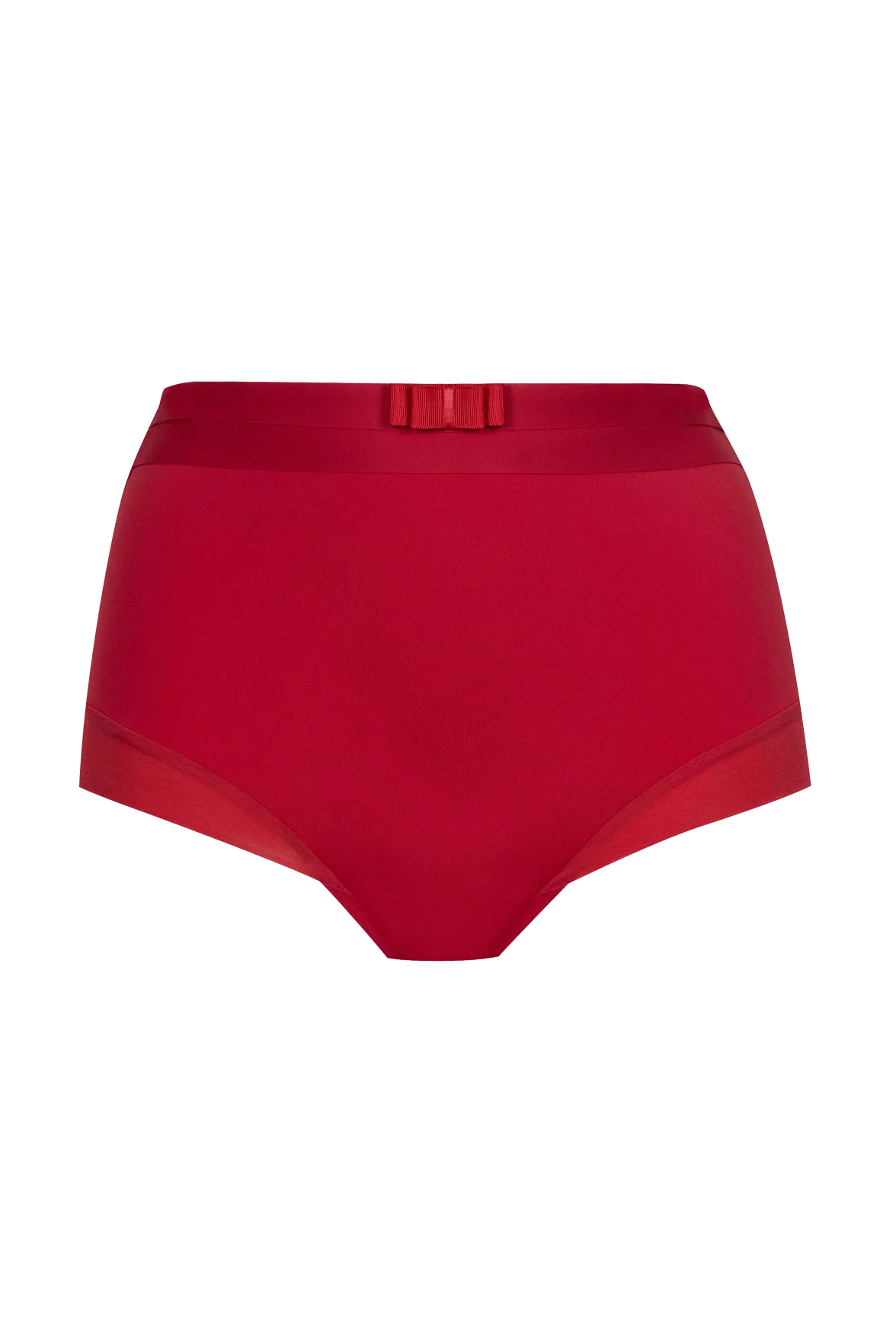 Shorty taille haute Tulle Design - Rouge ardent - Image 6