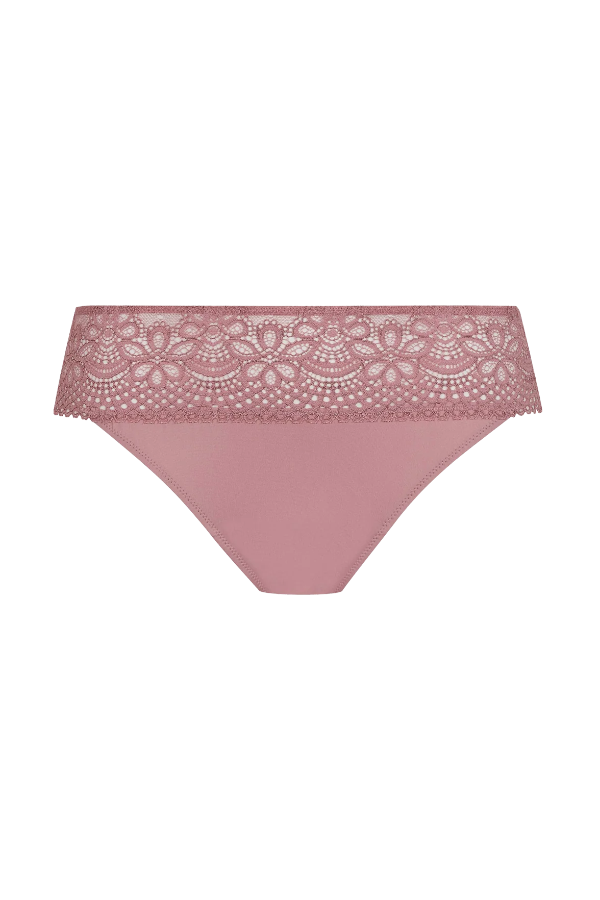 Slip brésilien dentelle et microfibre L'irrésistible - Lilas - Image 5