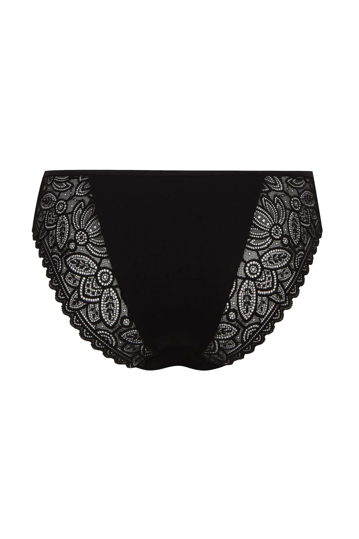Slip Brésilien Modal Sensuel - Noir - Image 3