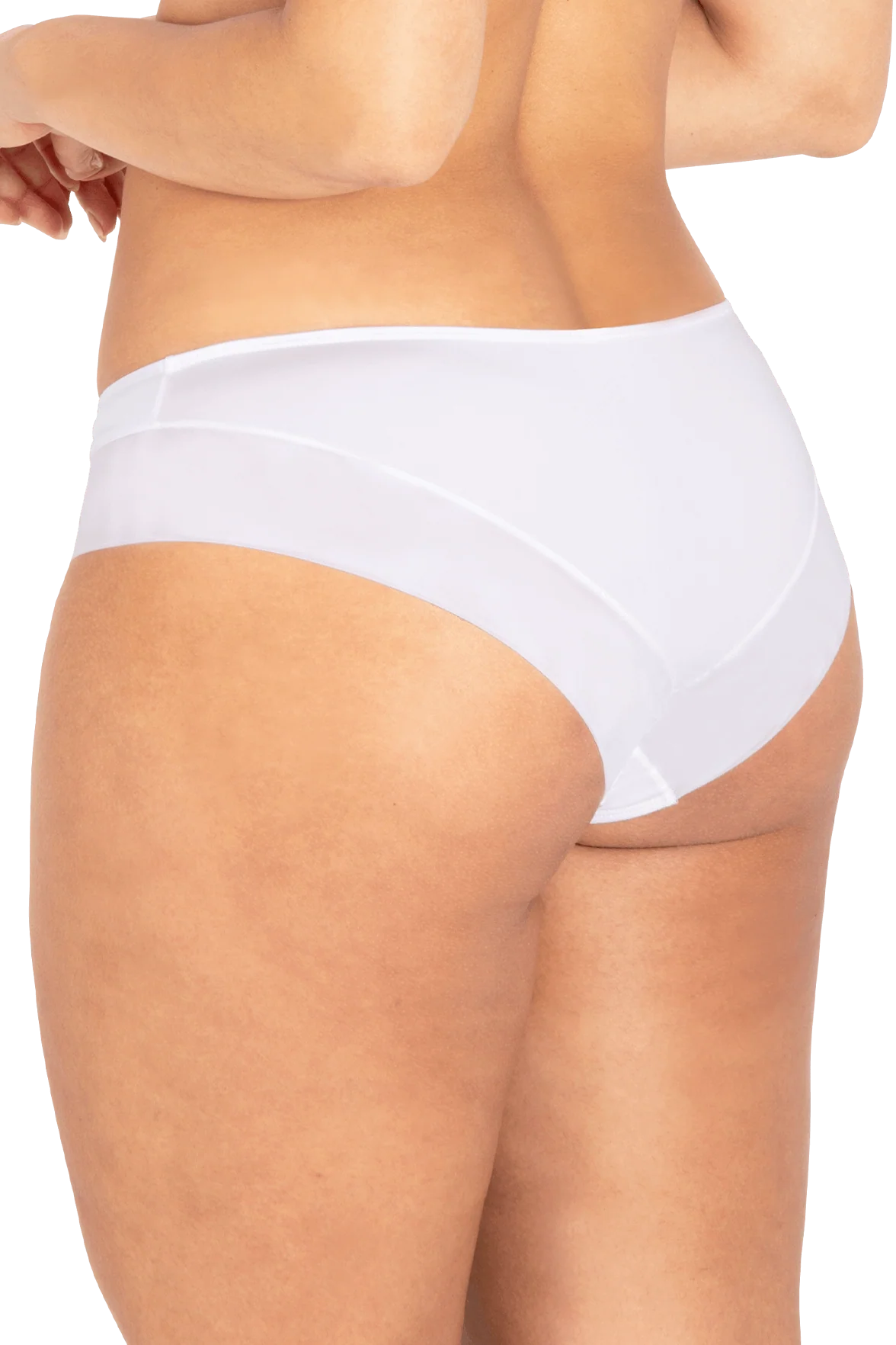 Slip brésilien Tulle Design - Blanc - Image 2