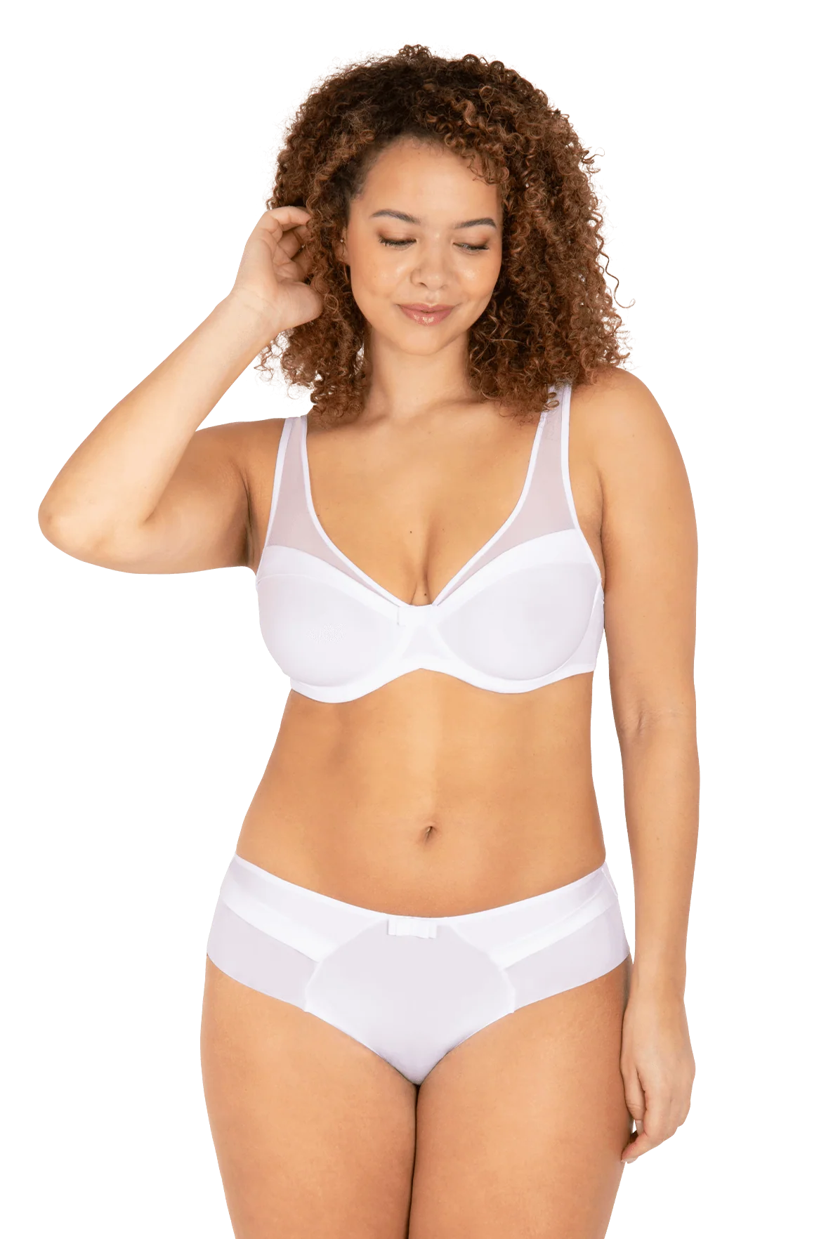 Soutien-gorge à armatures Tulle Design - Blanc - Image 4