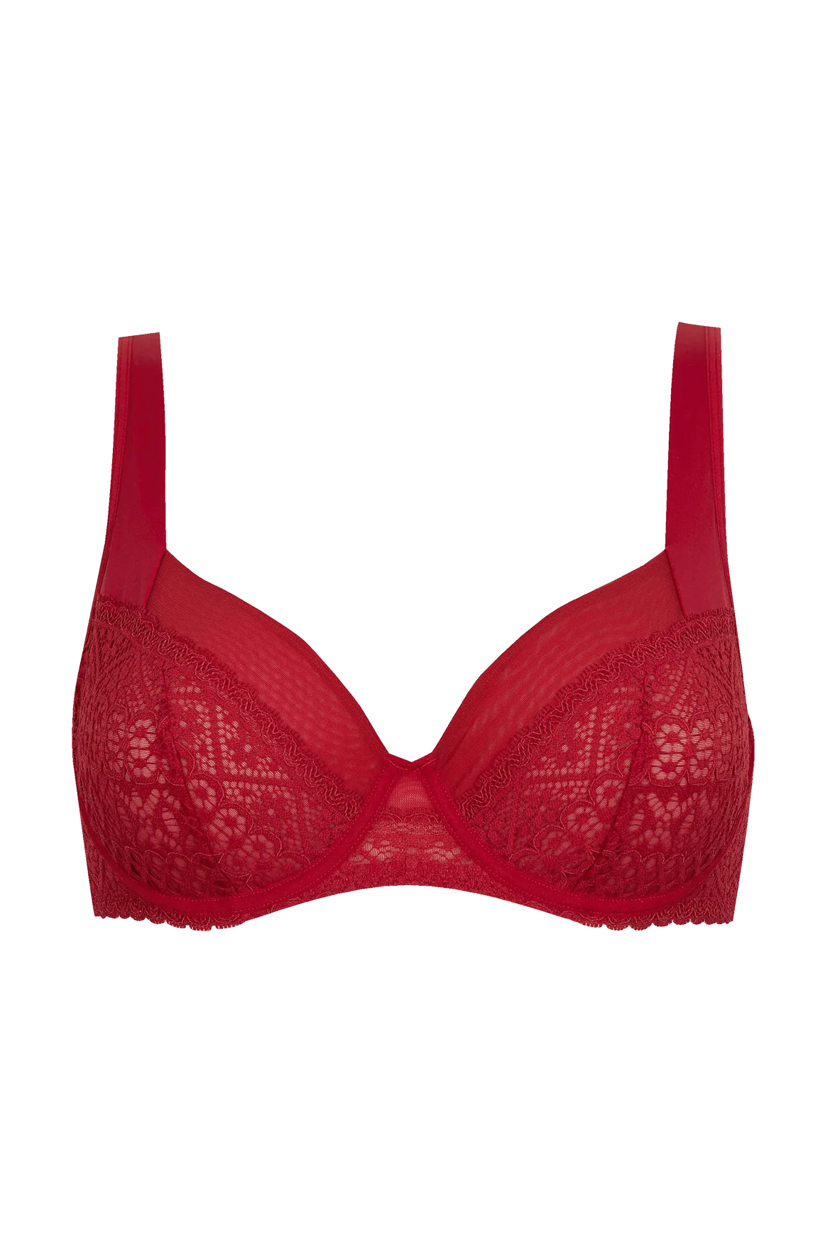 Soutien-gorge à armatures Déesse - Rouge ardent - Image 5