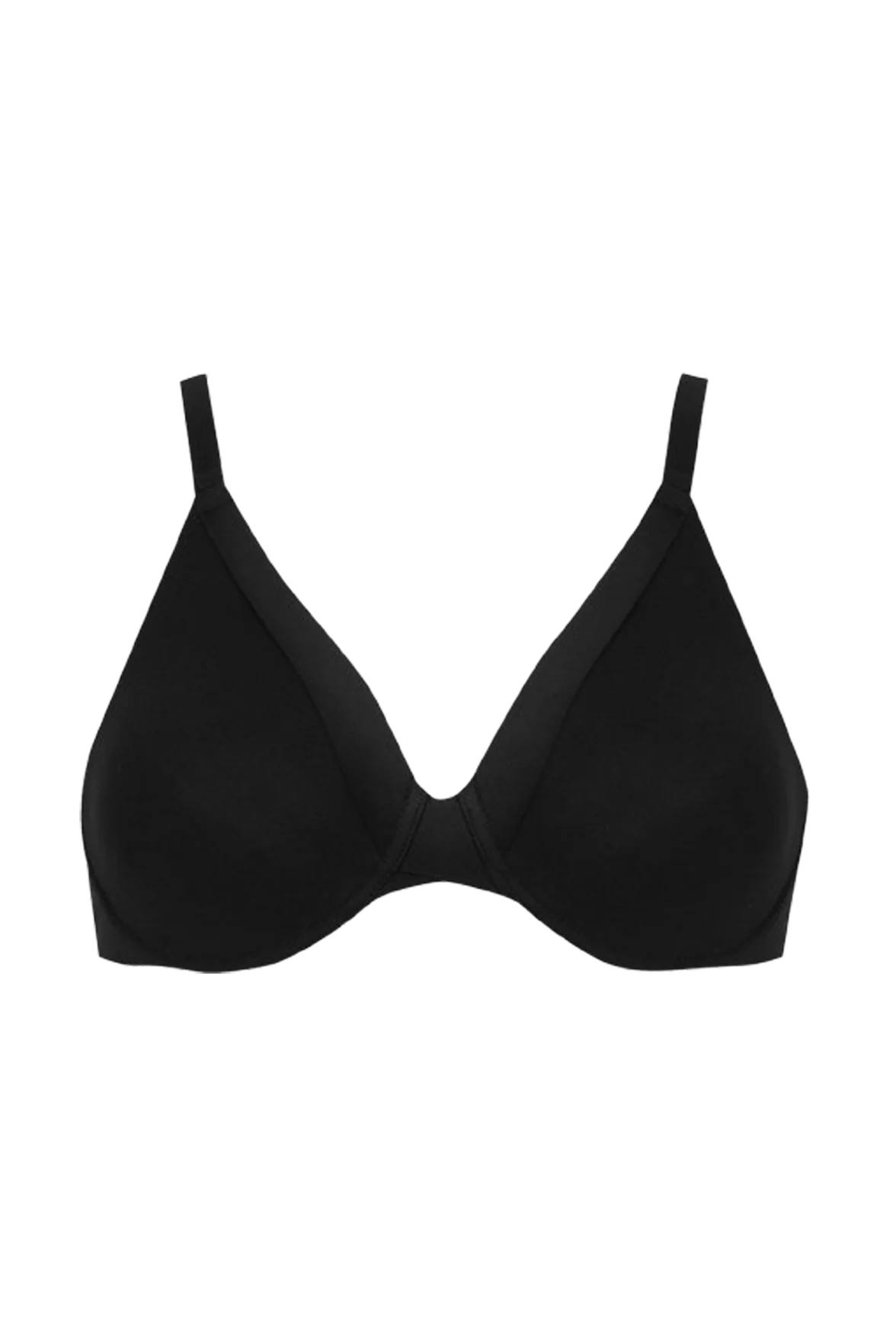 Soutien-gorge à armatures Tulle Design Coton - Noir - Image 5
