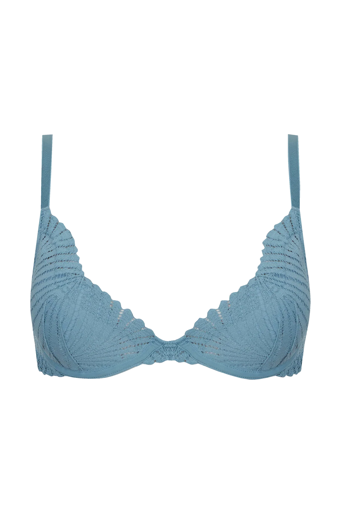 Soutien-gorge à coques Muse - Bleu perle - Image 6