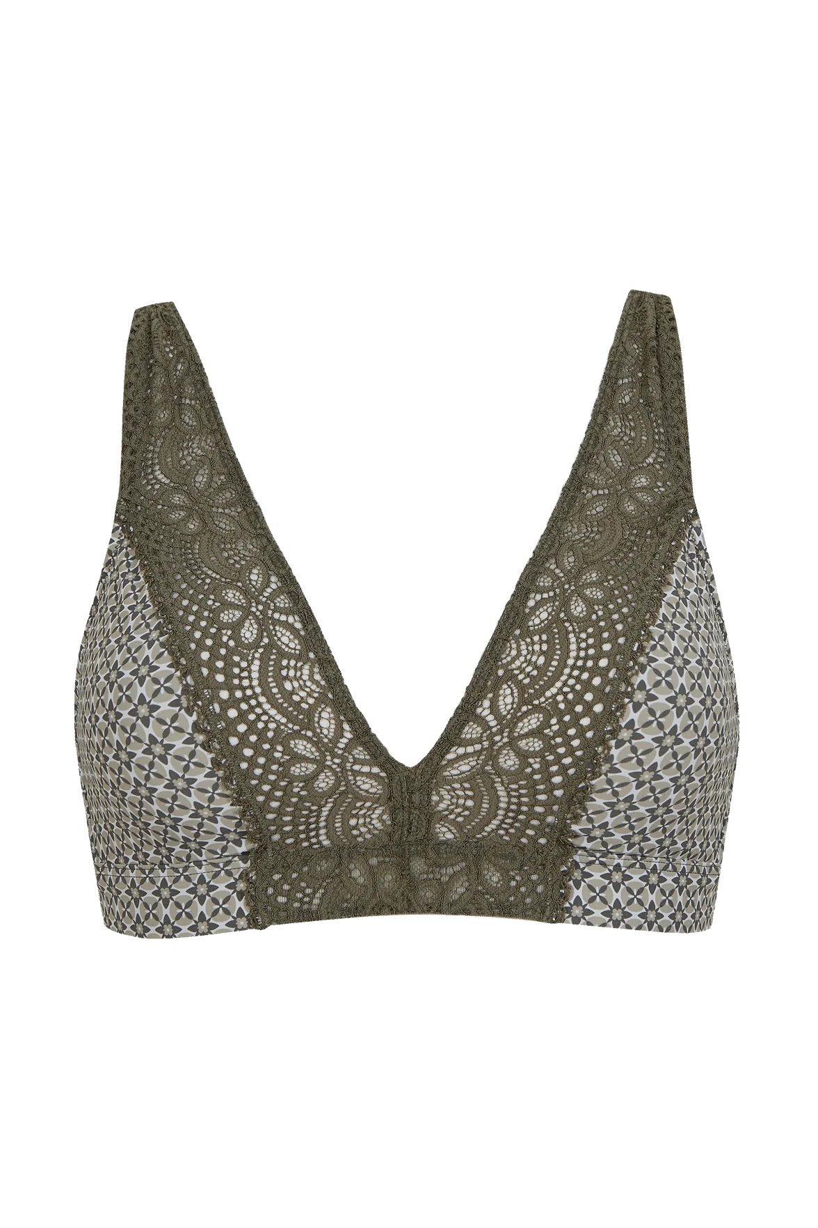 Soutien-gorge foulard sans armatures en dentelle et en microfibre L'irrésistible - Mosaique - Image 5