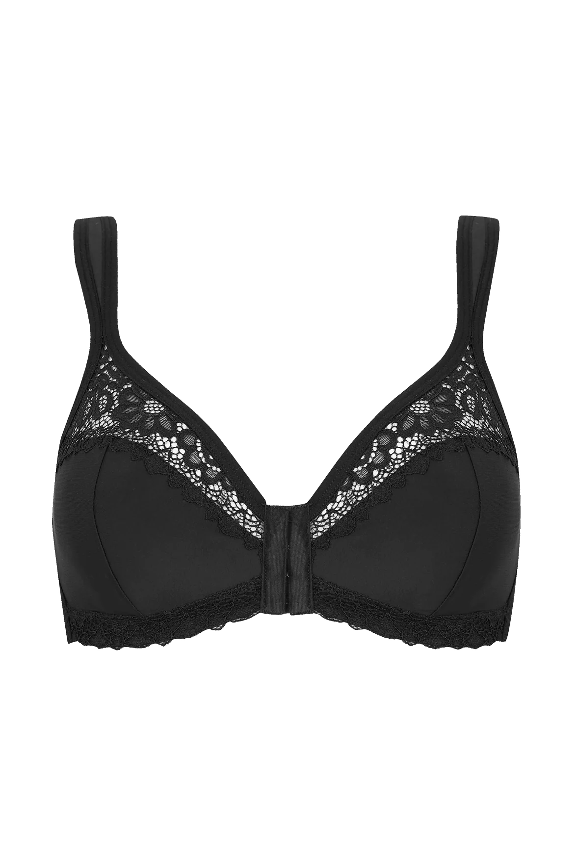 Soutien-gorge sans armatures agrafage avant Well Allure L'Elégante - Noir - Image 5